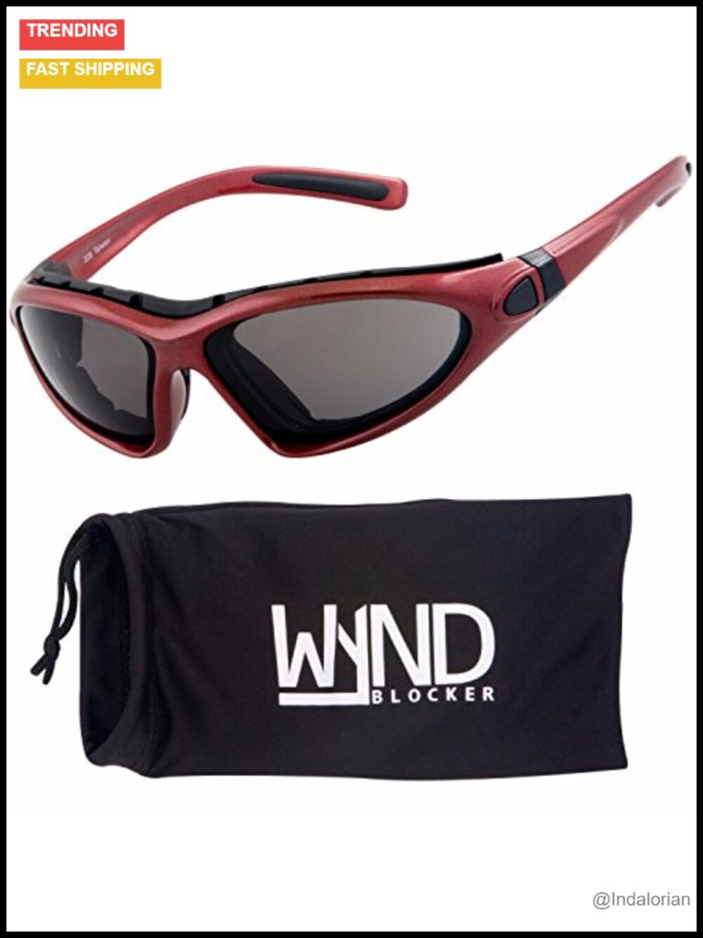 Polarized Motorcycle Riding Sunglasses Wrap Around Sport Sunglasses
